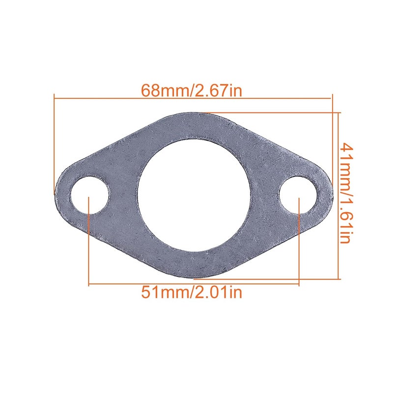 Mtanlo 1 Sets Muffler Exhaust Gasket Bolt for Honda 13HP 11HP 9HP 8HP GX390 GX340 GX270, Muffler Gasket Set, Bolt Exhaust Studs, Muffler Nuts - Image 2